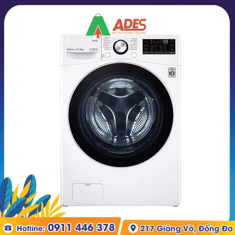 Máy Giặt sấy LG 15Kg - Inverter F2515RTGW