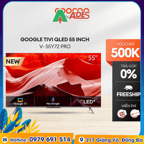 Google Tivi Coocaa Qled 55 inch 55Y72 Pro