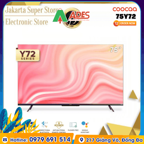 Smart TV Coocaa 4k 75Y72 75 inch