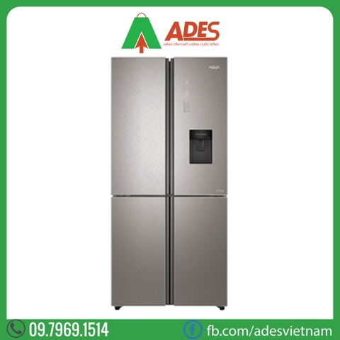 Tủ lạnh Aqua Inverter 456 lít AQR-IGW525EM GP Bản phay xước