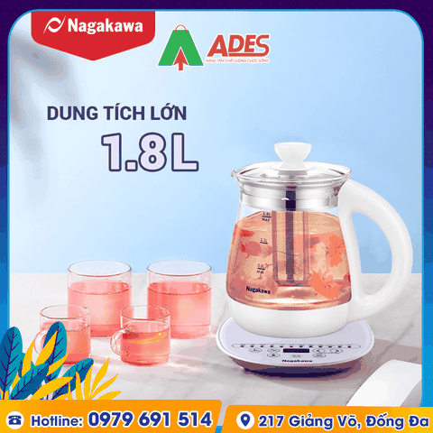 Ấm siêu tốc Nagakawa NAG0316 đa năng