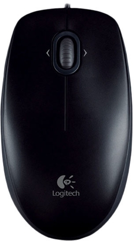 Chuột máy tính Logitech B100 (Đen) chính hãng