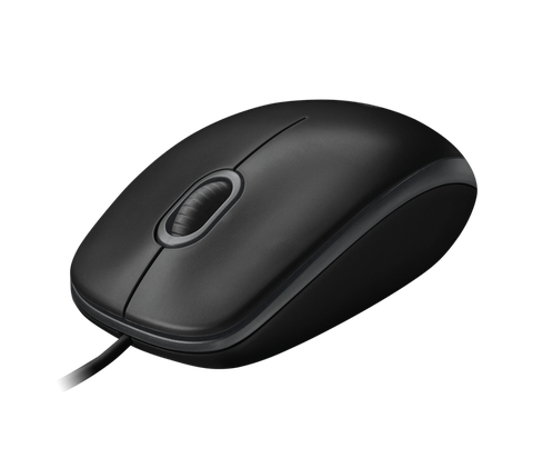 Chuột máy tính Logitech B100 (Đen) chính hãng