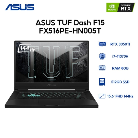 Laptop Asus TUF Gaming FX516PE i7 11370H/ 16G/ 512G /RTX3050Ti / 15.6 144hz/ BH 6/2022