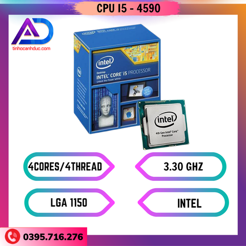 Bộ xử lý Intel® Core™ i5-4590 6M bộ nhớ đệm, tối đa 3,70 GHz