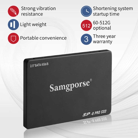 Ổ cứng Samgporse SSD 120GB chuẩn SATA III tốc độ cao-TẶNG kèm cáp sata3