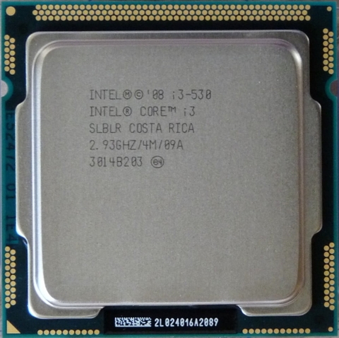 Bộ Xử Lý CPU Intel Core i3-540 4M Bộ Nhớ Đệm, 3,06 GHz