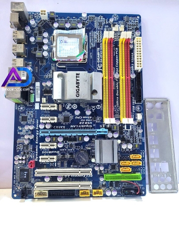 Main máy tính P45 Gigabyte 4 Khe RAM hỗ trợ CPU Core2 Quad 2 Extreme socket 775 DDR2 4khe ram 8G chính hãng nguyên zin