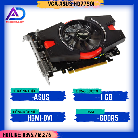 Card Màn Hình ASUS HD7750 1GD5 (1GB GDDR5, 128 bit, HDMI + DVI)