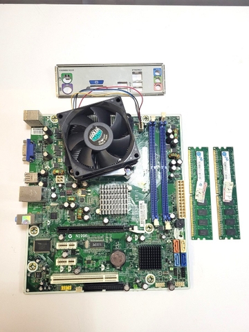 Main máy tính HP bộ G31 - DDR2 4G - HÀNG CHUẨN NGUYÊN ZIN+CHÍNH HÃNG - Tặng kèm CPU, Ram 2Gb, Quạt, Fe chắn, Cáp Sata đầy đủ