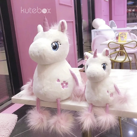 Gấu bông Kì Lân Unicorn hoa anh đào