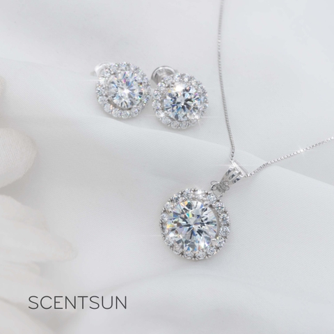 Bộ Trang Sức Bạc Diamond