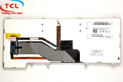 BÀN PHÍM LAPTOP DELL 6420 OEM (ĐEN) (LED) (KHÔNG CHUỘT)