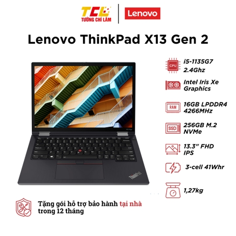 Lenovo ThinkPad X13 Gen 2 (i5-1135G7 | RAM 16GB | SSD 256GB | 13.3 Inch FHD IPS)