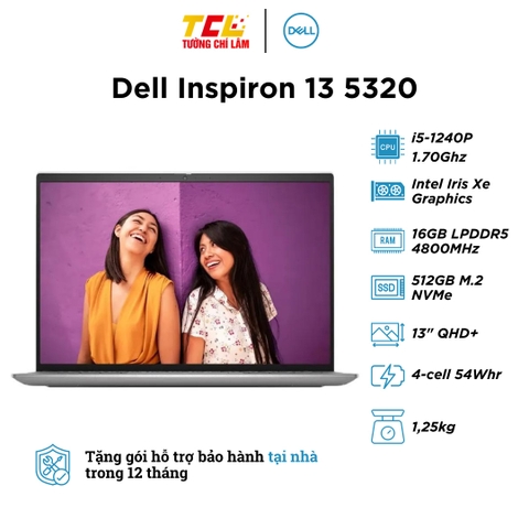 Dell Inspiron 13 5320 (i5-1240P | RAM 16GB | SSD 512GB | 13 inch QHD+)