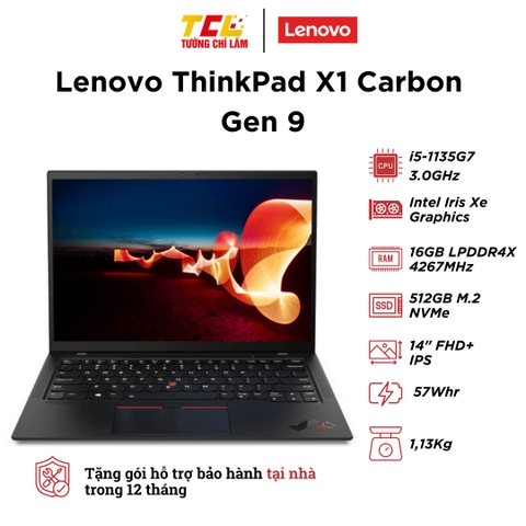 Lenovo ThinkPad X1 Carbon Gen 9 (i5-1135G7 | RAM 16GB | SSD 512GB | 14 Inch FHD+)