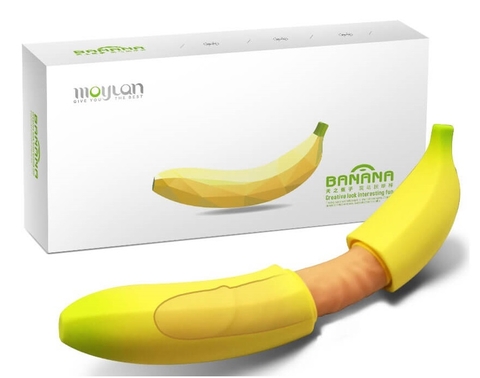 Moylan Banana Dương Vật Giả Hình Trái Chuối 7 Chế Độ Rung