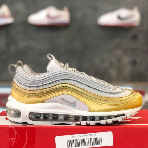 NIKE WMNS AIR MAX 97 'METALLIC GOLD SILVER' - AQ4137001
