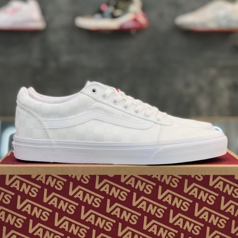 VANS WARD 'WHITE CHECKERBOARD' - VN0A38DMW51/VN0A3IUNW51