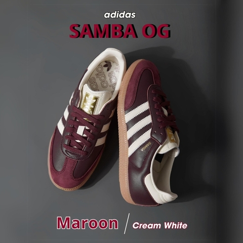 adidas SAMBA OG 'MAROON CREAM WHITE' - ID0477