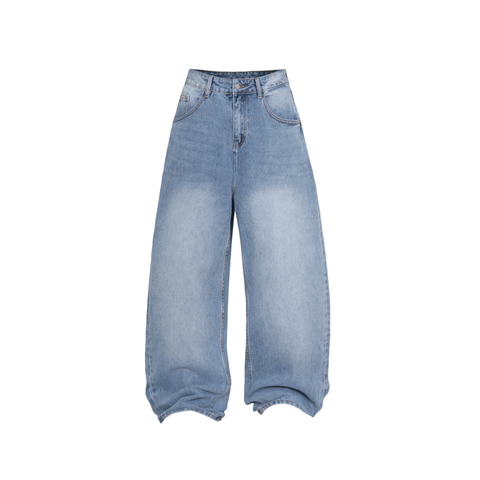 BLUE SMART BAGGY JEANS