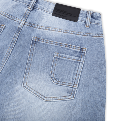 BLUE SMART BAGGY JEANS