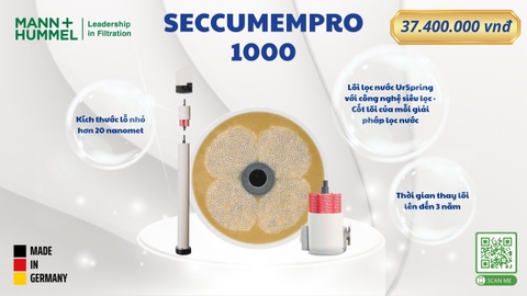 Bảng giá lõi lọc uống trực tiếp Seccumempro1000