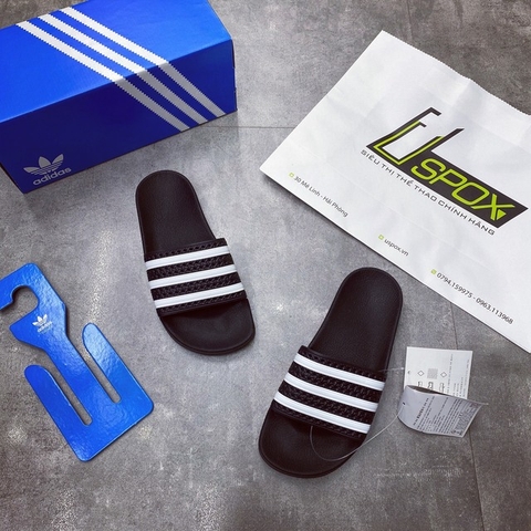 Adidas Dép adilette slides Black made in Italy