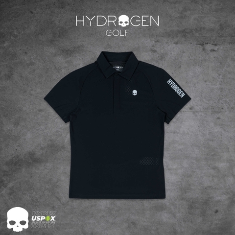 Áo Polo Golf Hydrogen HOLED black