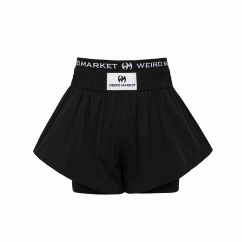 Quần nữ Weird Market Double Layer Black