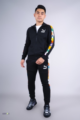 Bộ thể thao Puma Casual Sports Printing Black (Form Á)