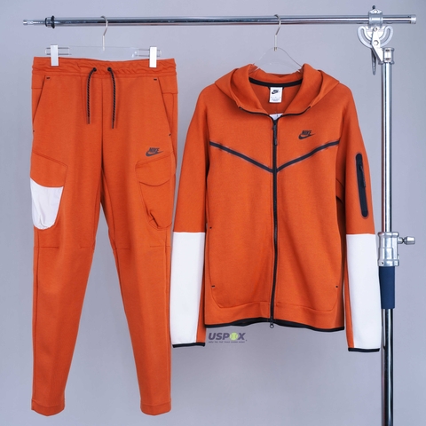 Bộ thể thao Nike Sportswear Tech Fleece Orange (form Âu)