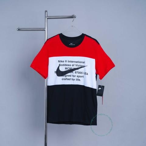 Áo Nike Tee SPW Swoosh Red Black