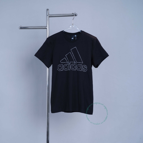 Adidas Áo logo đen thời trang (form Á) (buy2get1free)