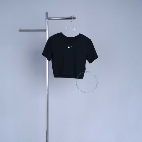Áo Nike Crop Top Essential Black (form Á)