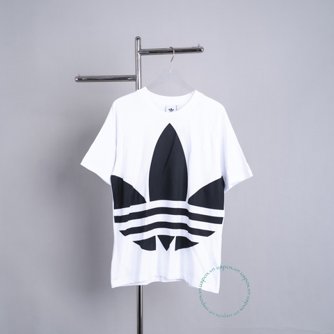 Adidas Áo Trefoil Boxy White