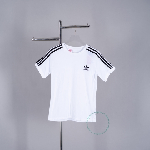 Adidas Áo truyền thống logo thêu trắng (150-160)