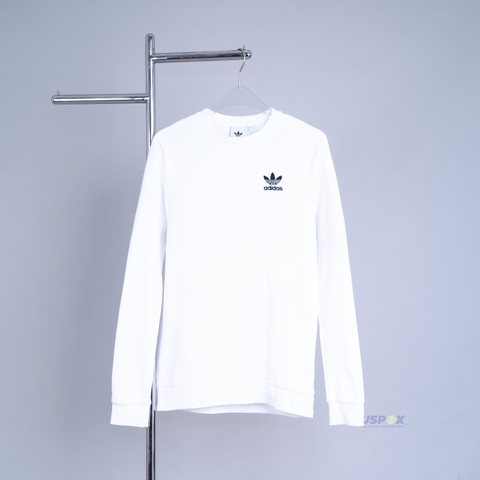 Adidas Áo Sweater Basic Original Trắng (form Âu)