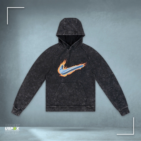 Áo Hoodie Nike Dri-fit Logo Print Black