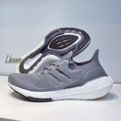 Giày Adidas Ultra Boost 21 Grey White FY0381