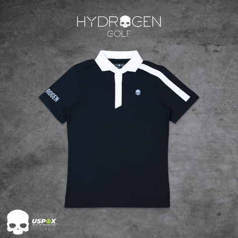 Áo Polo Golf Hydrogen SS Black/White