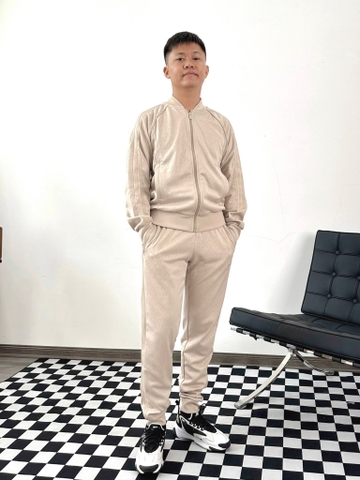 Bộ thể thao Adidas GRAPHICS MONOGRAM SST Beige (form Âu)