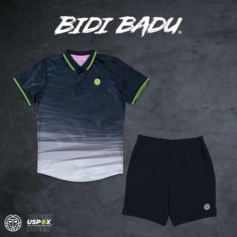 Bộ thể thao tennis Bidi Badu Protected Leafs Polo Black