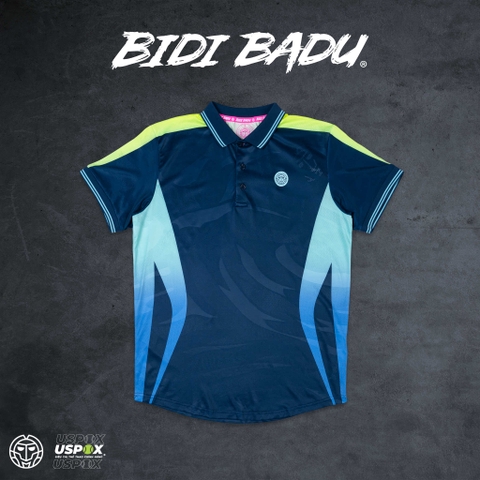 Áo tennis Bidi Badu Grafic Illumination Polo Dark Blue