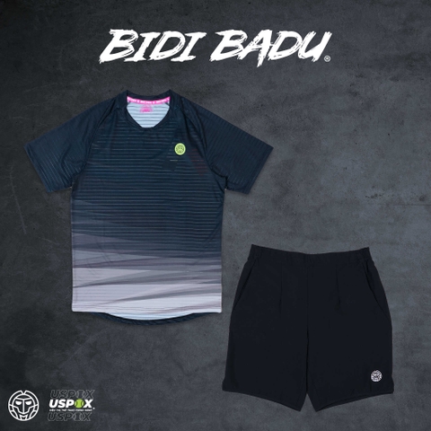 Bộ thể thao tennis Bidi Badu Protected Leafs Tee Black