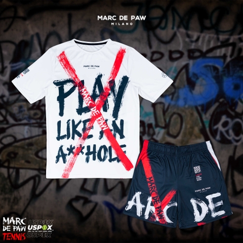 Bộ thể thao Tennis Marc De Paw Black White