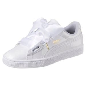 Puma Basket heart white