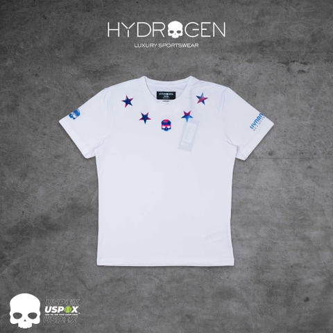 Áo Hydrogen USA 2022 STAR TECH TEE White Blue