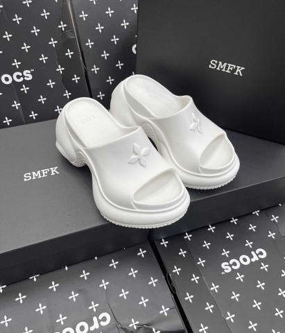 Dép SMFK Compass Wave High-Heel Bumper White