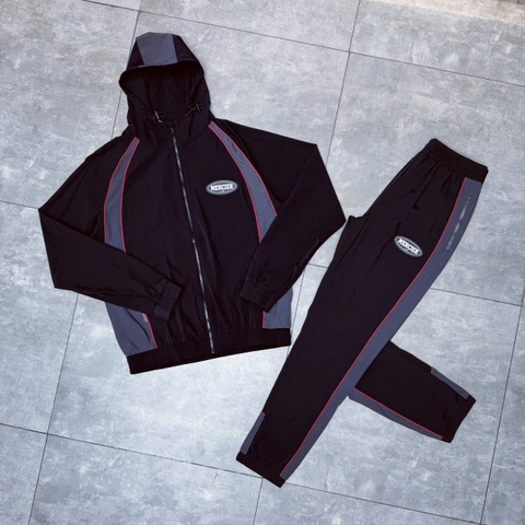 Bộ thể thao gió Mercier Maison Racer Black Grey